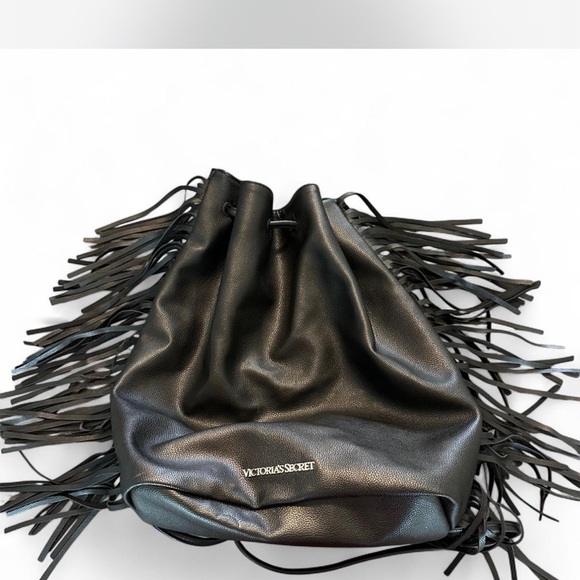 Victoria's Secret Black Backpack with Fringe - Picture 3 of 8